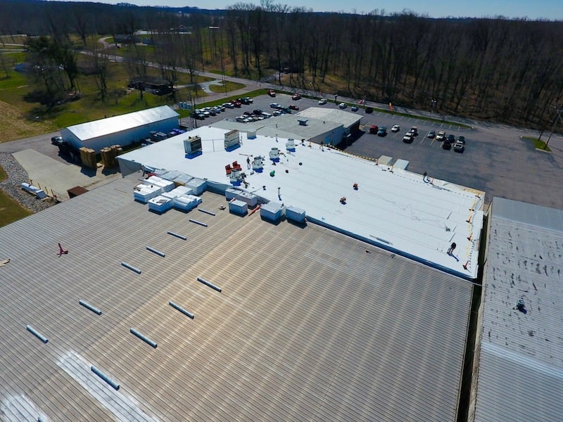 Decatur Plastics Flat Roof Installation Indiana
